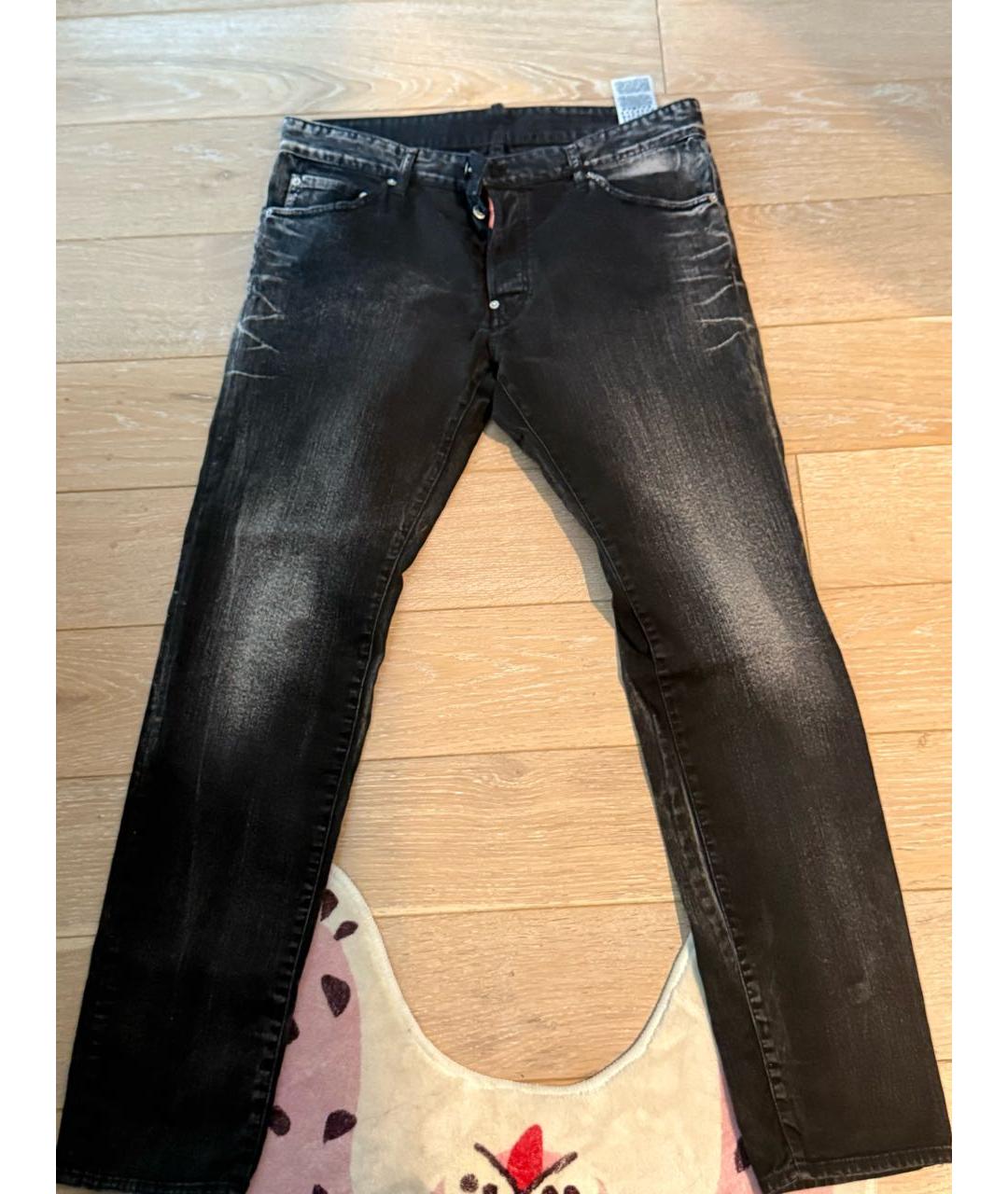 DSQUARED2 Черные хлопковые джинсы скинни, фото 2