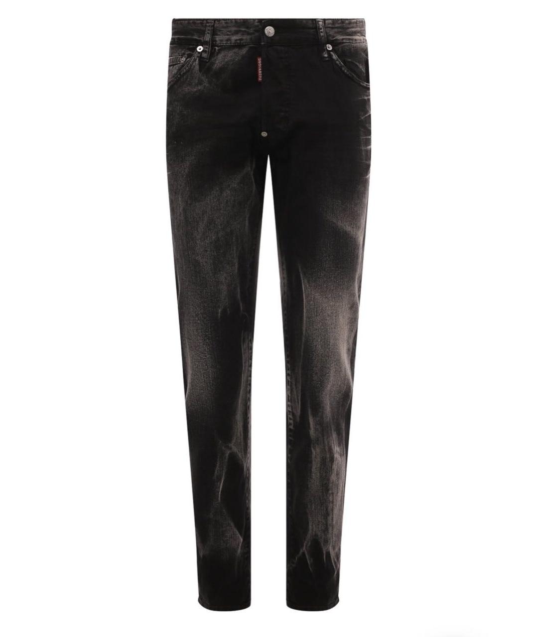 DSQUARED2 Черные хлопковые джинсы скинни, фото 1