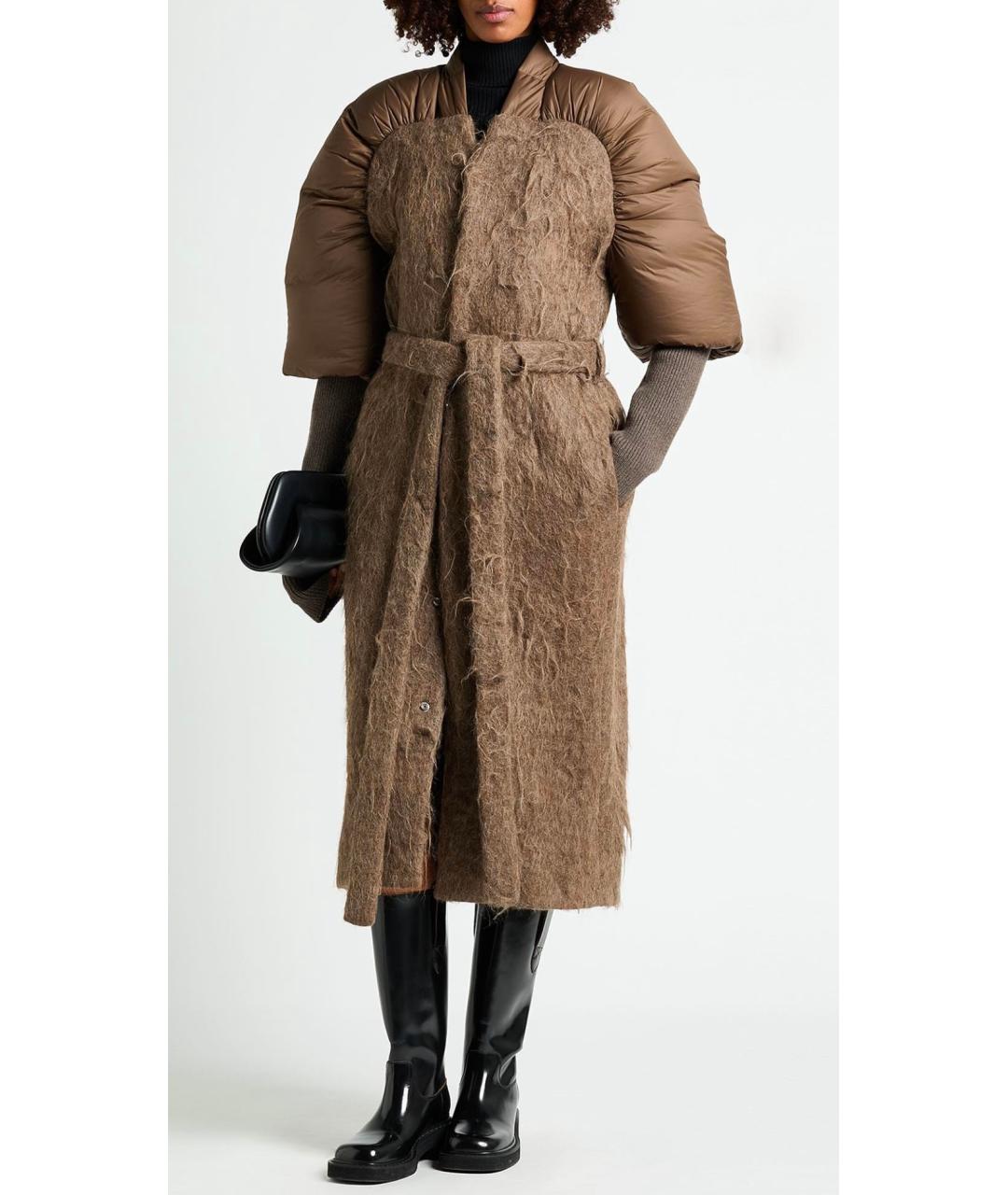 RICK OWENS Коричневое пальто, фото 2