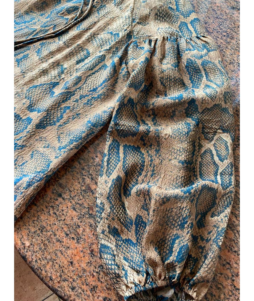 ESCADA Коричневая шелковая блузы, фото 4