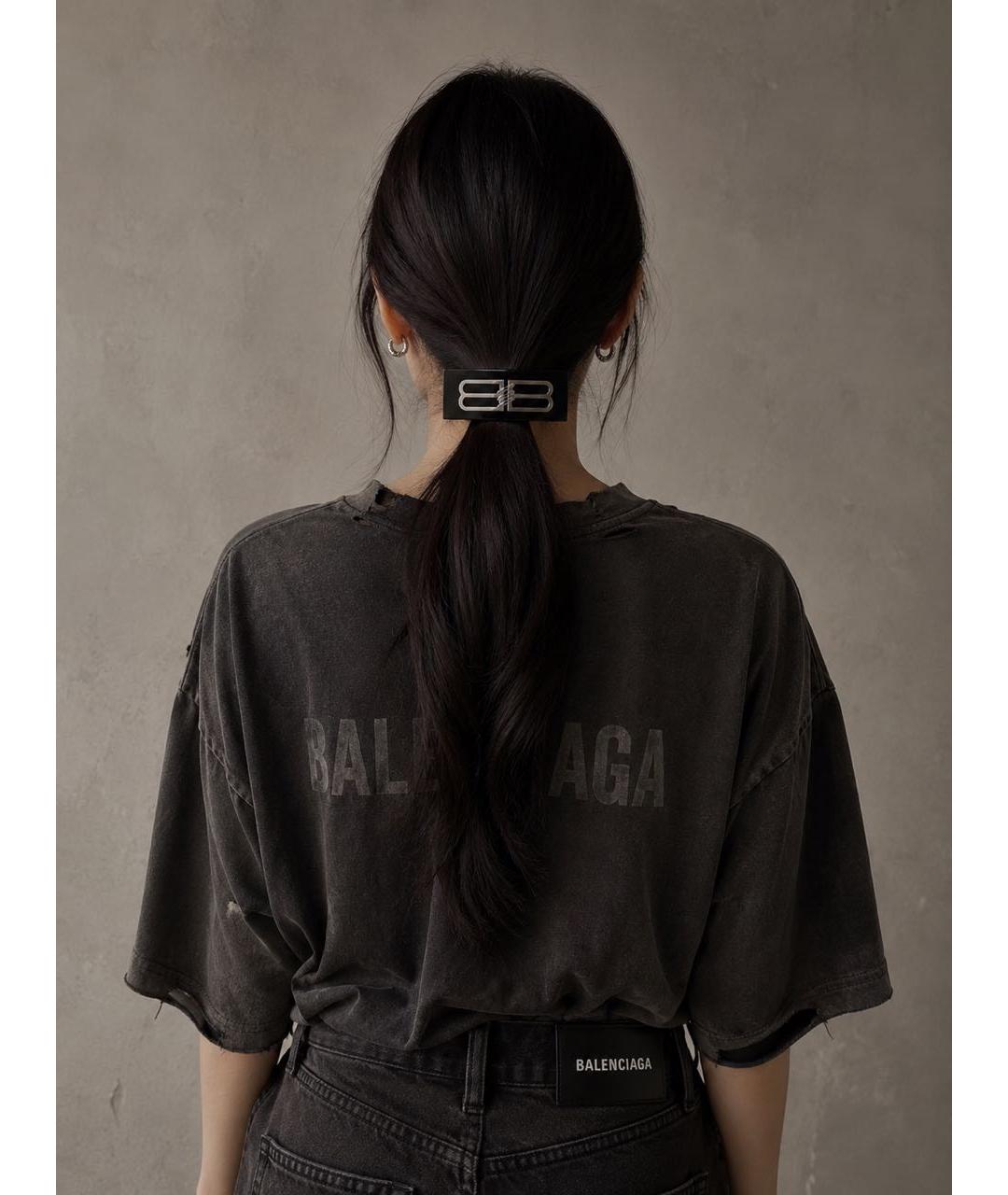 BALENCIAGA Черная заколка, фото 2