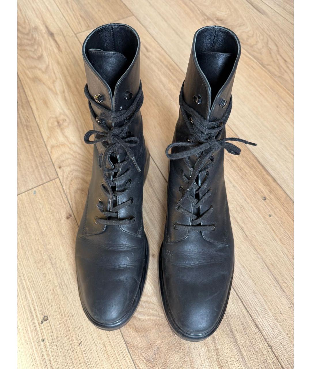 STUART WEITZMAN Черные кожаные ботинки, фото 2