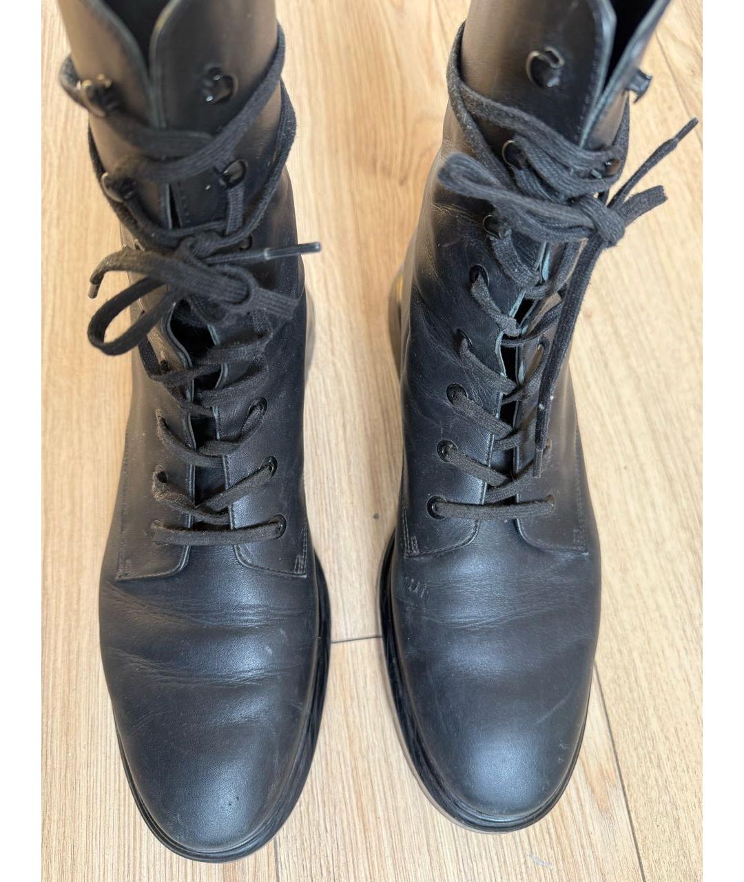 STUART WEITZMAN Черные кожаные ботинки, фото 5