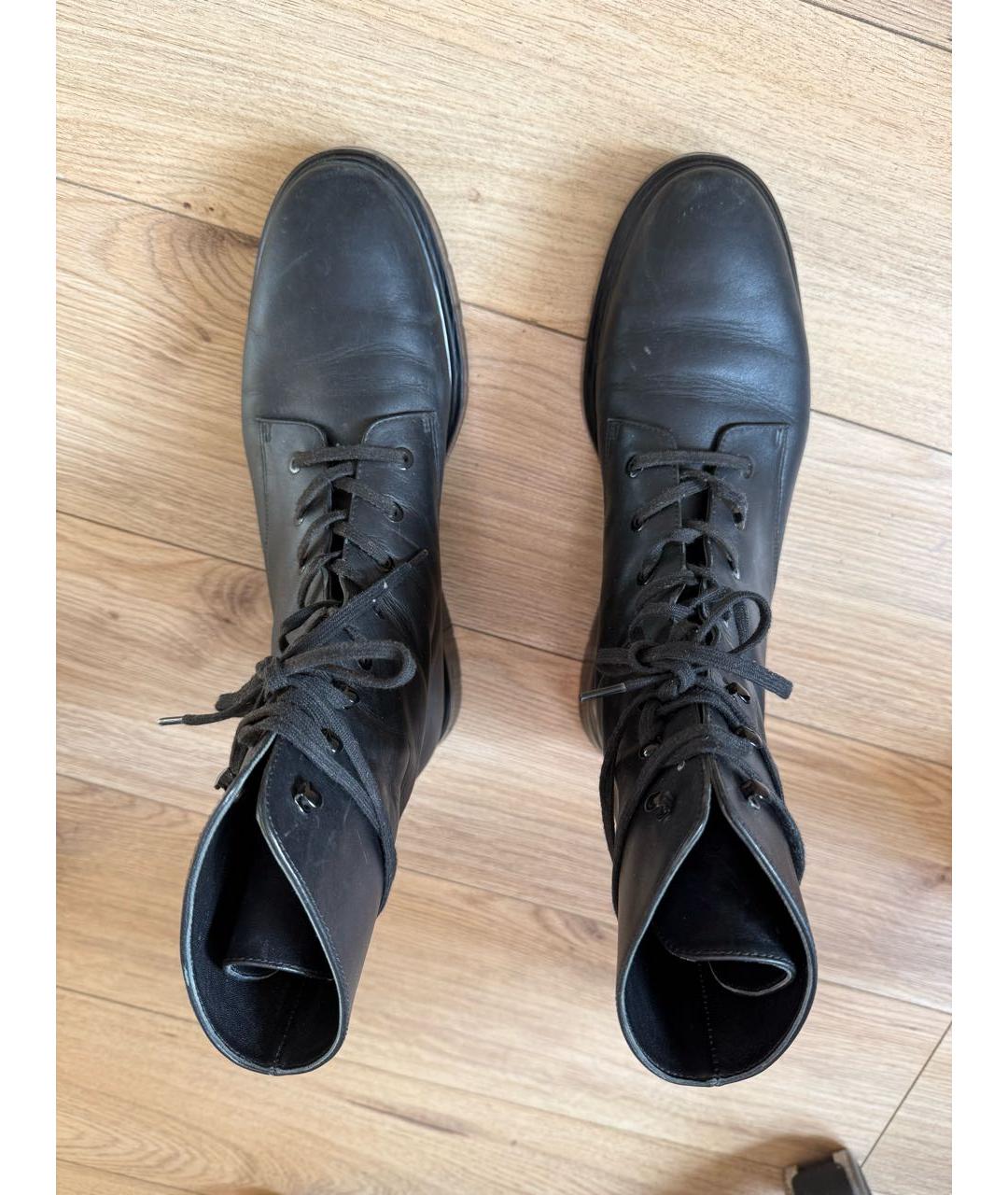 STUART WEITZMAN Черные кожаные ботинки, фото 3