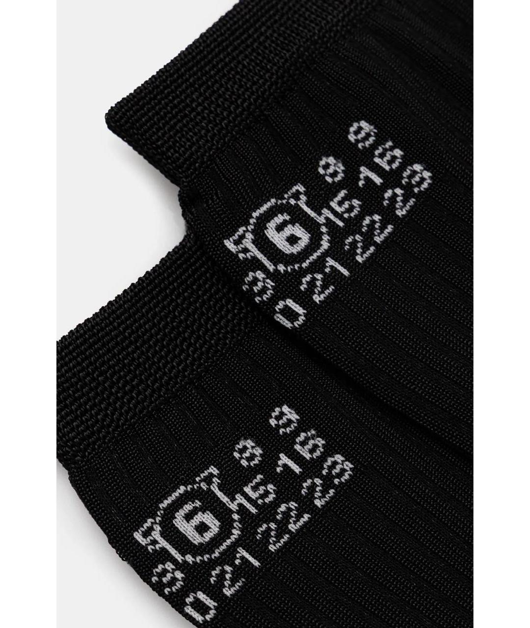 MM6 MAISON MARGIELA Черные носки, чулки и колготы, фото 2