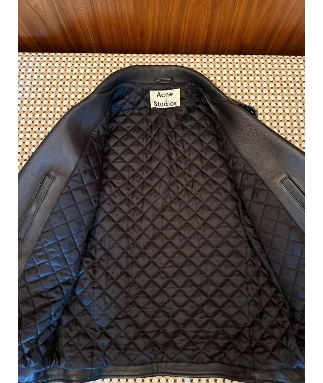 ACNE STUDIOS Черная кожаная куртка, фото 4