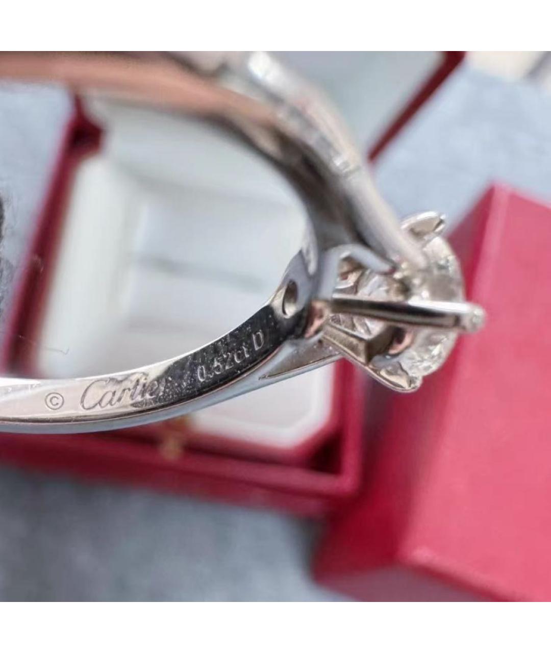 CARTIER Серебряное платиновое кольцо, фото 3