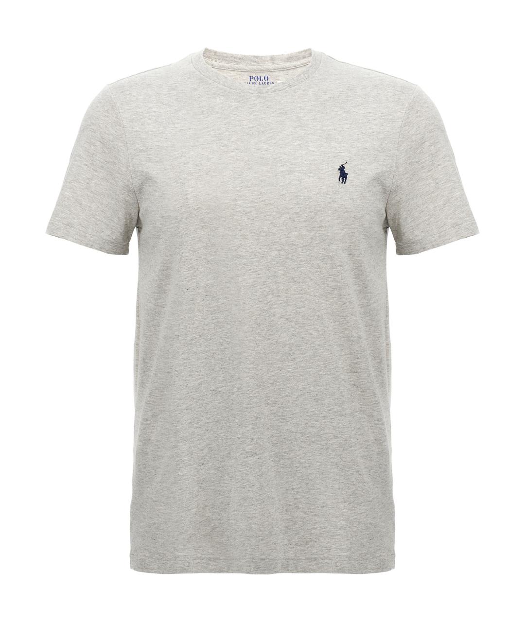 POLO RALPH LAUREN Серая хлопковая футболка, фото 1