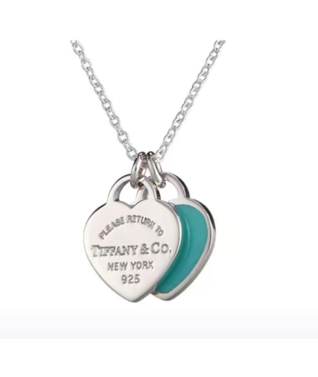 TIFFANY&CO Бирюзовая серебряная подвеска, фото 4