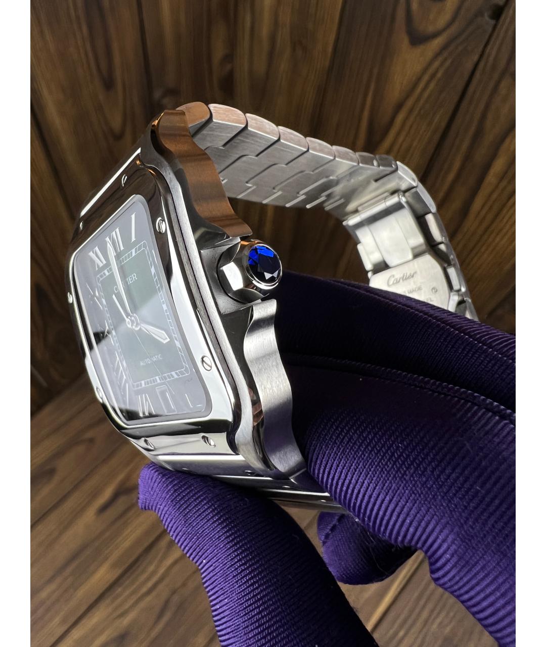 CARTIER Зеленые часы, фото 5