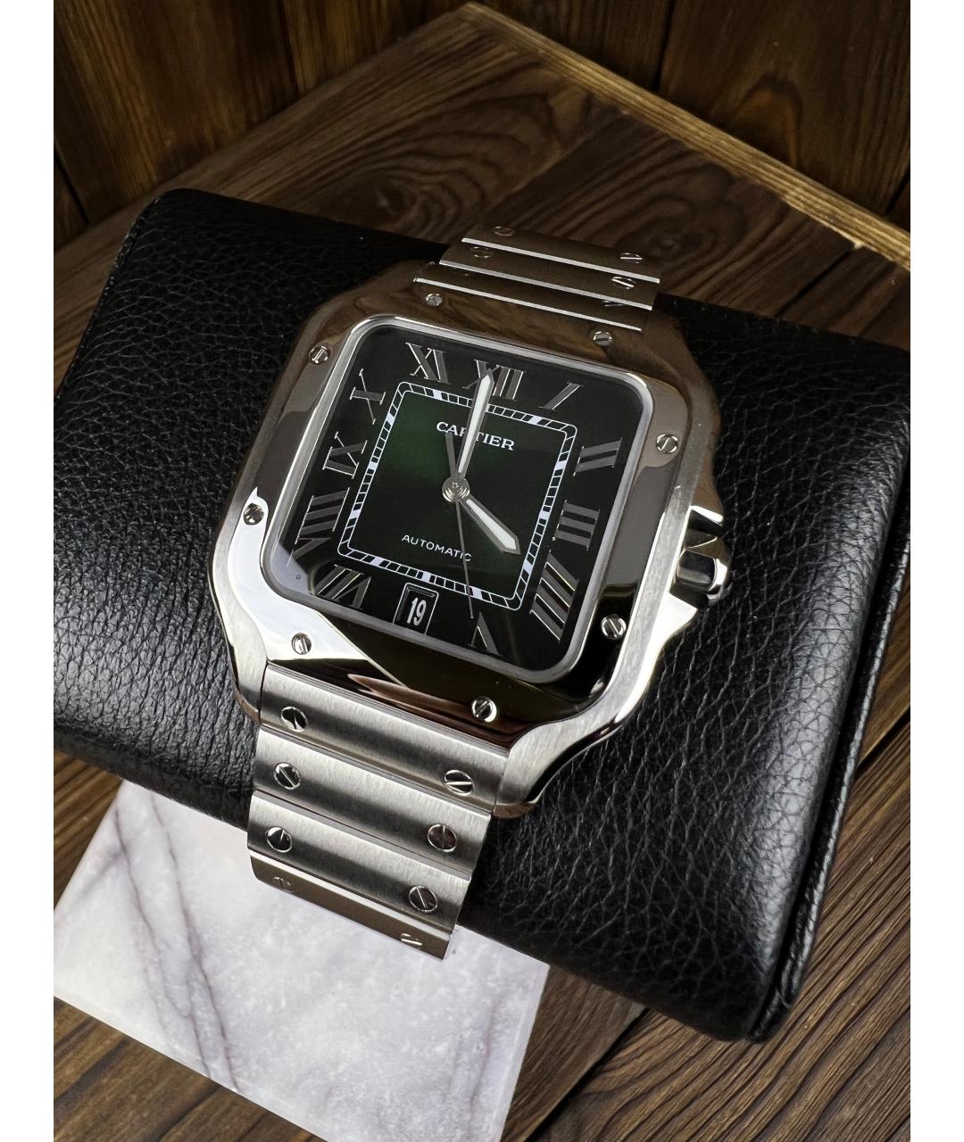 CARTIER Зеленые часы, фото 3