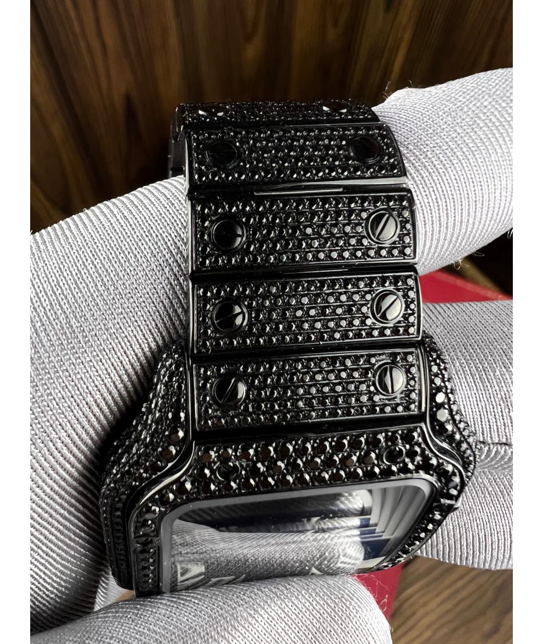 CARTIER Черные часы, фото 6