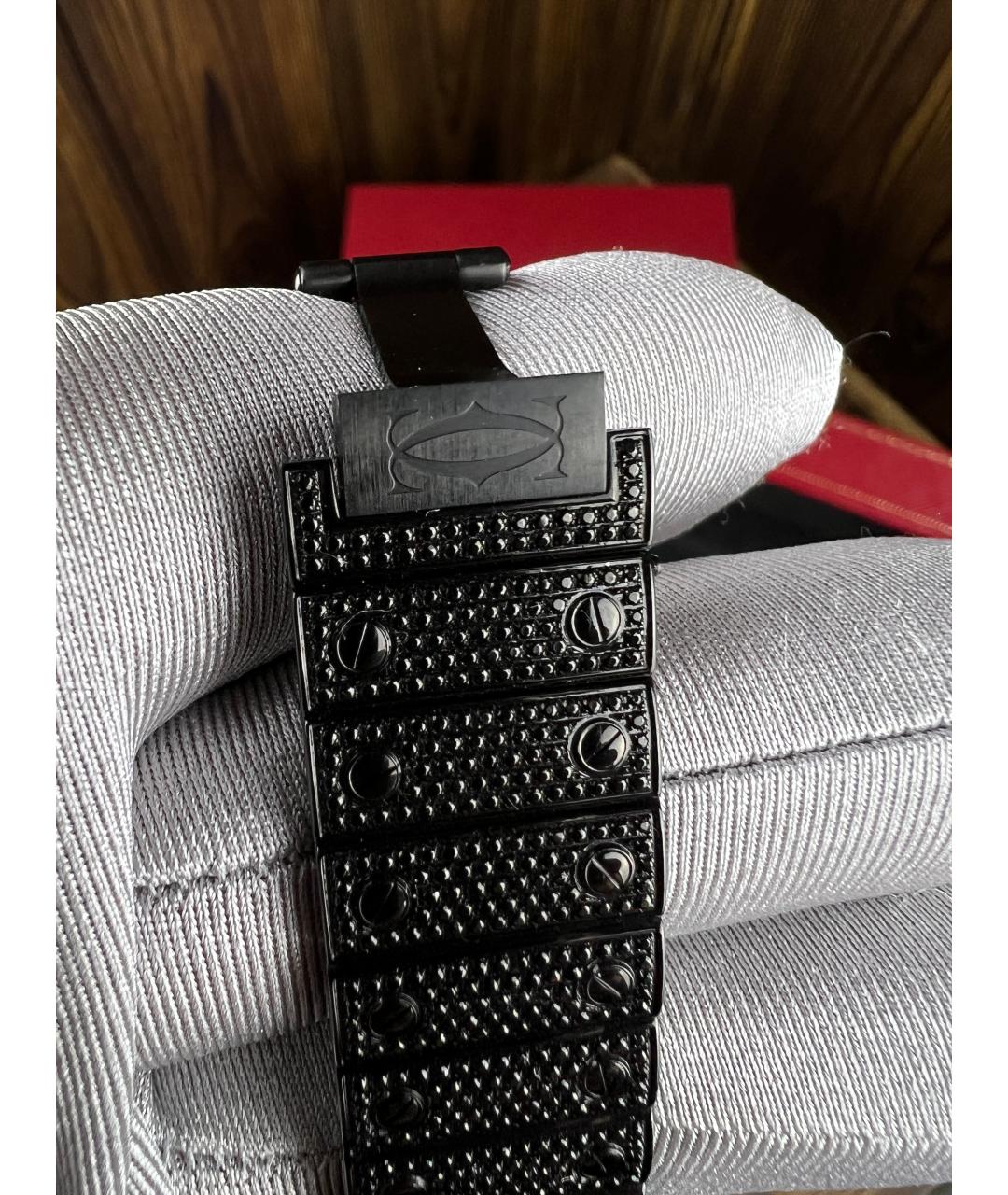 CARTIER Черные часы, фото 7