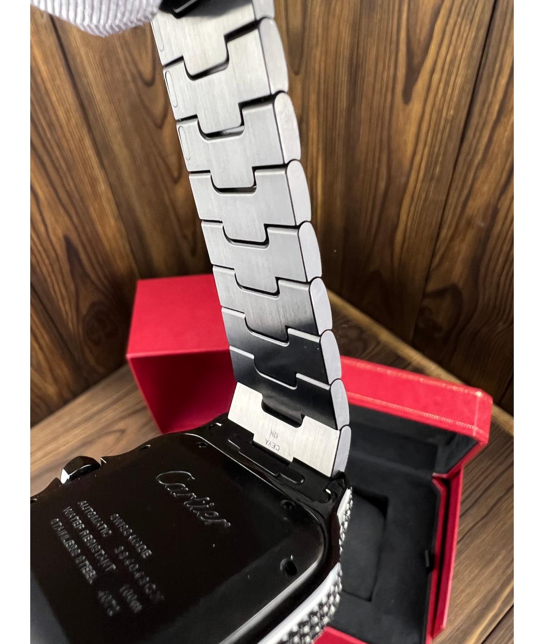 CARTIER Черные часы, фото 8