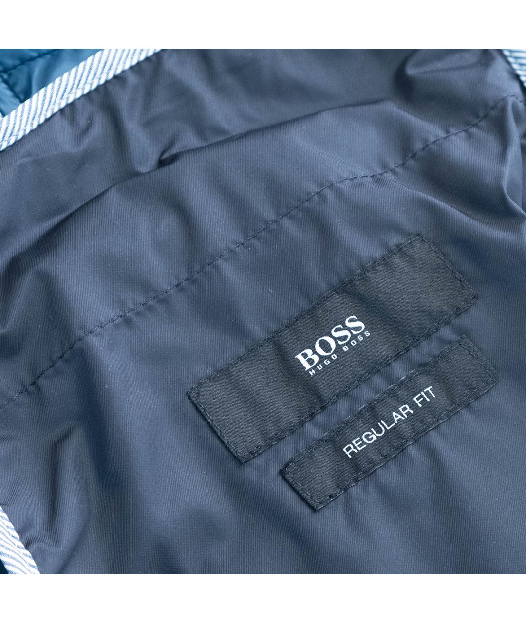 HUGO BOSS Темно-синяя полиэстеровая куртка, фото 6
