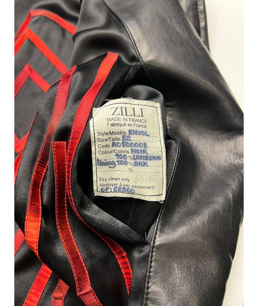 ZILLI Черная кожаная куртка, фото 7