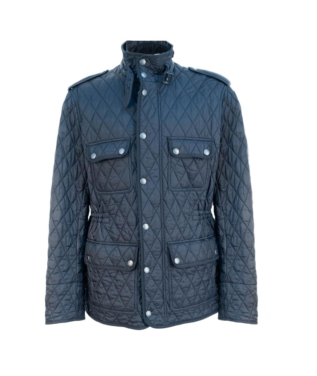 BURBERRY BRIT Темно-синяя полиамидовая куртка, фото 1