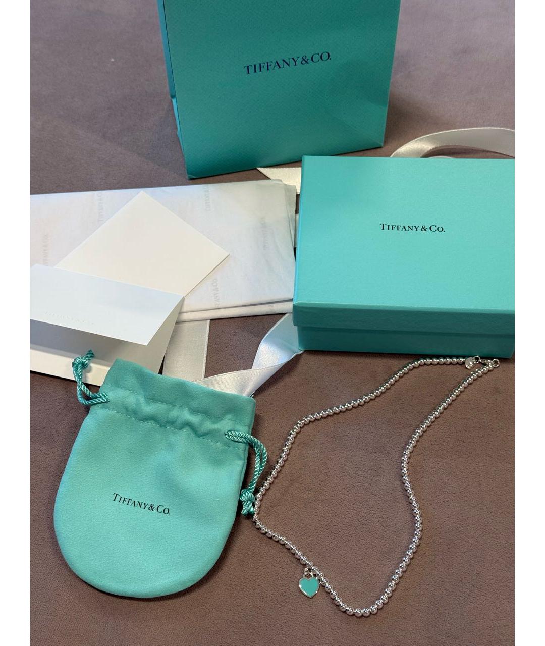 TIFFANY&CO Серебряная серебряная подвеска, фото 6