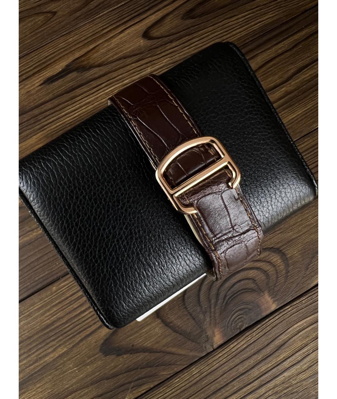 CARTIER Белые часы из розового золота, фото 7