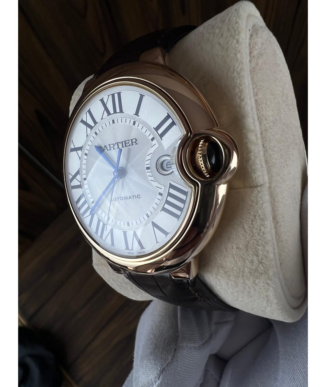CARTIER Белые часы из розового золота, фото 4