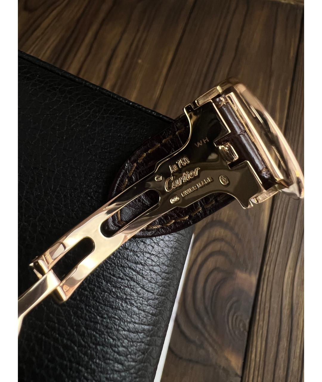 CARTIER Белые часы из розового золота, фото 6