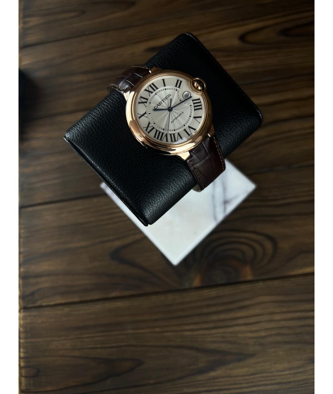CARTIER Белые часы из розового золота, фото 2