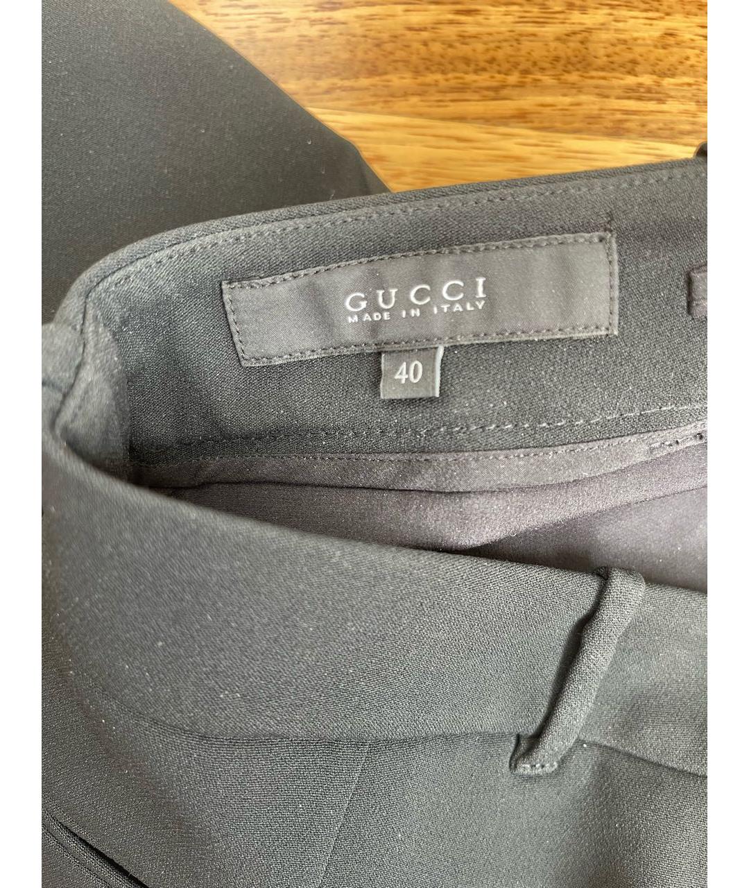 GUCCI Черные брюки узкие, фото 3