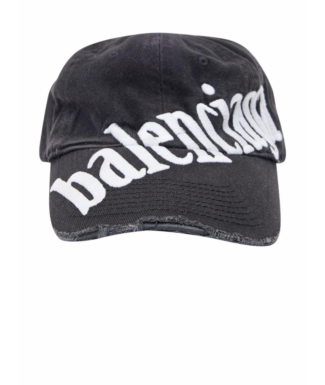 BALENCIAGA Серая льняная кепка, фото 1