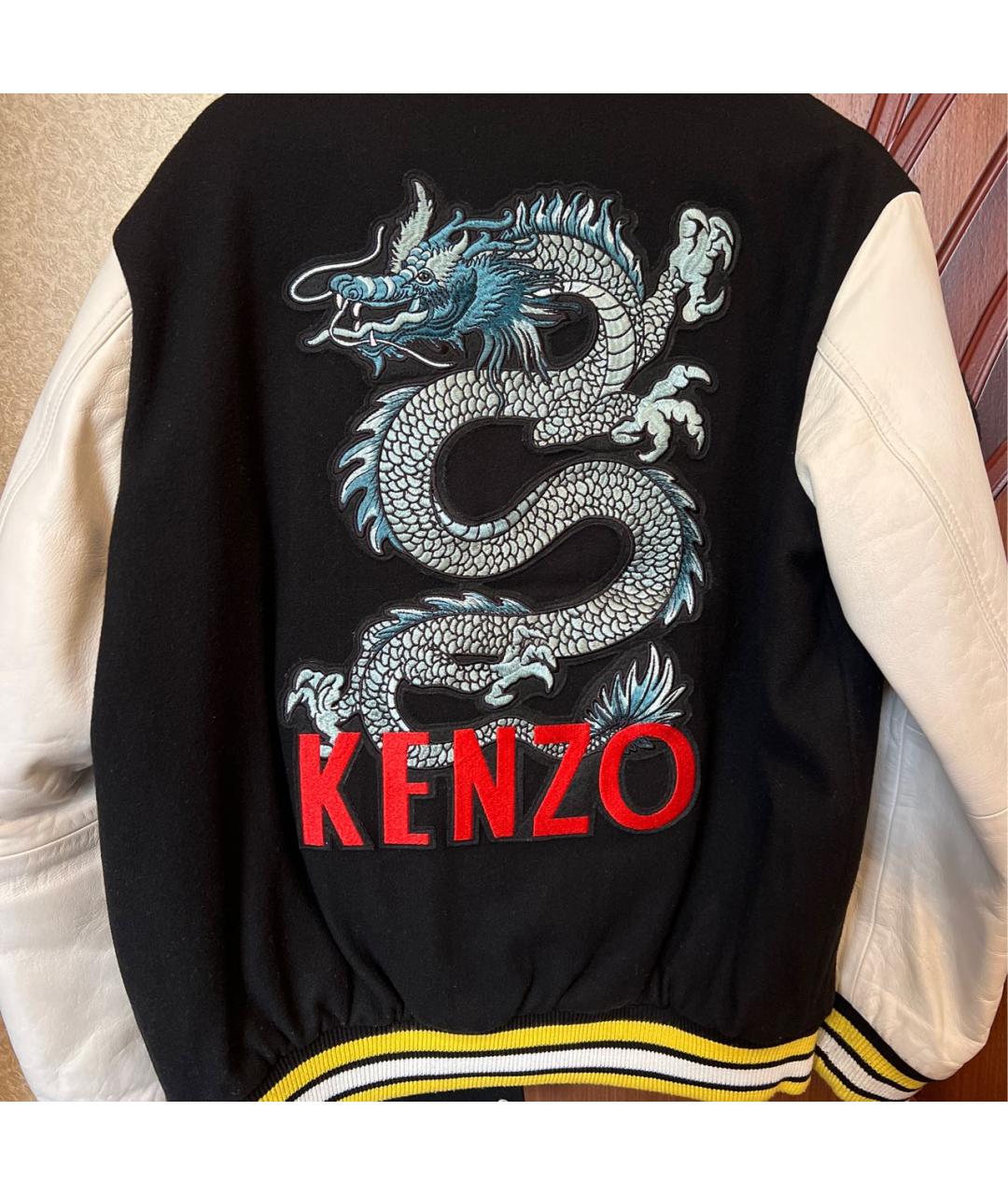 KENZO Черная шерстяная куртка, фото 3