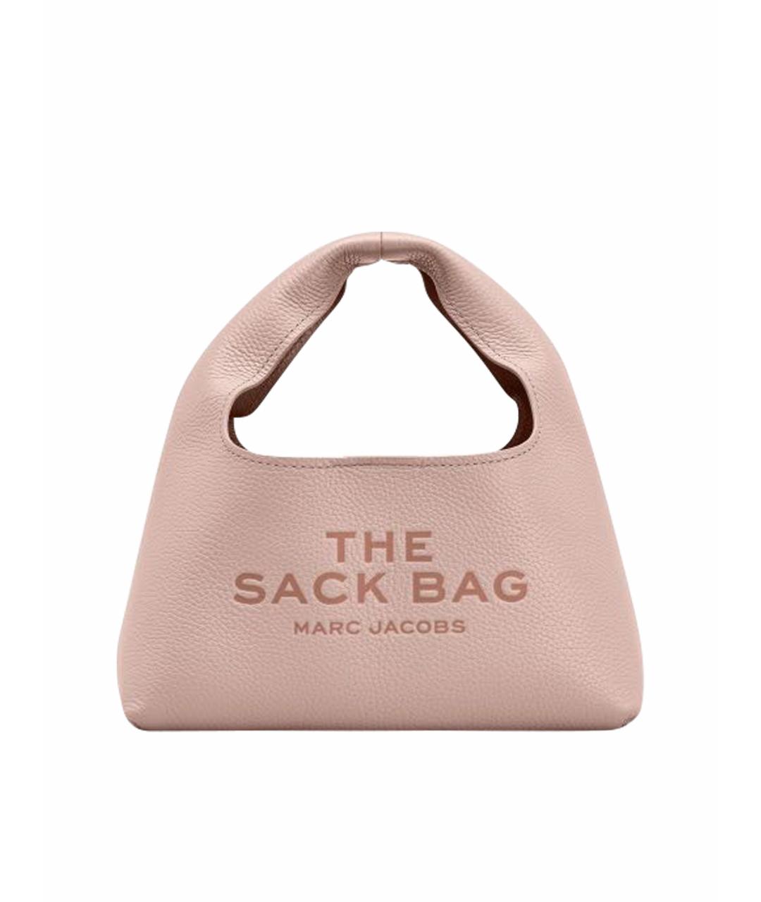 MARC JACOBS Розовая кожаная сумка с короткими ручками, фото 1