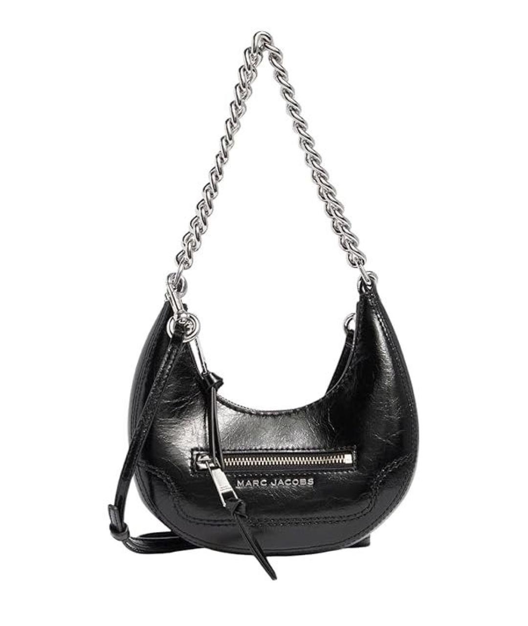MARC JACOBS Черная кожаная сумка через плечо, фото 9