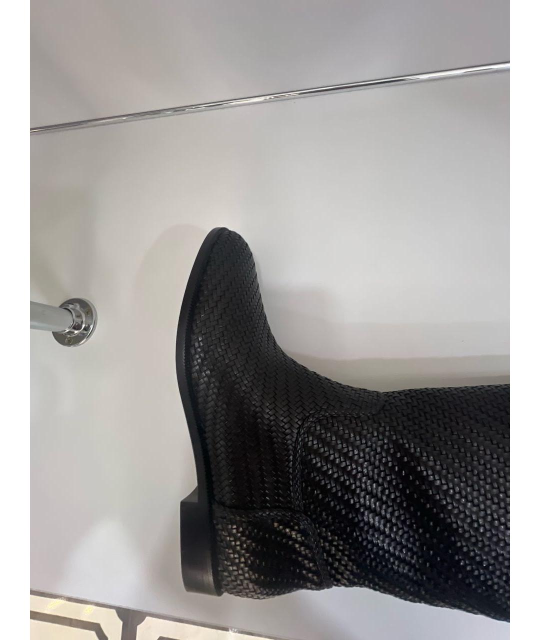 CHRISTIAN DIOR Черные кожаные сапоги, фото 6