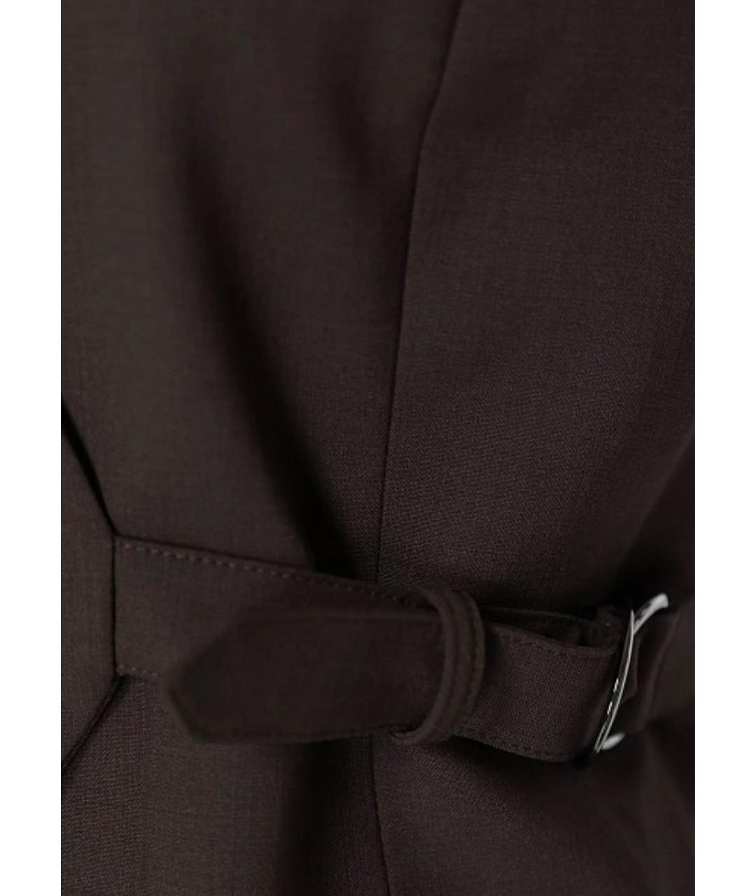 BRUNELLO CUCINELLI Коричневая шерстяная жилетка, фото 3
