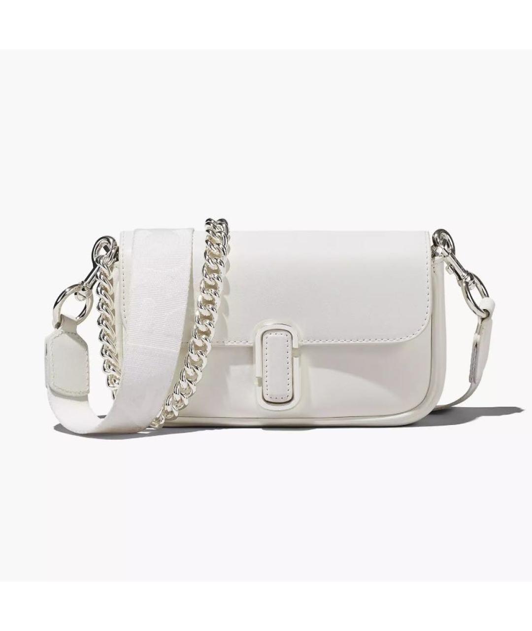 MARC JACOBS Белая кожаная сумка через плечо, фото 9