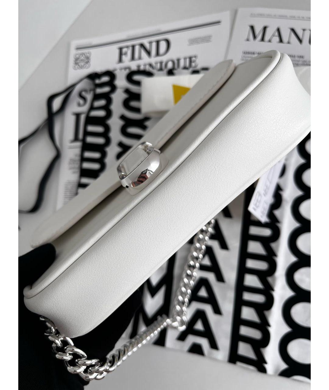 MARC JACOBS Белая кожаная сумка через плечо, фото 5