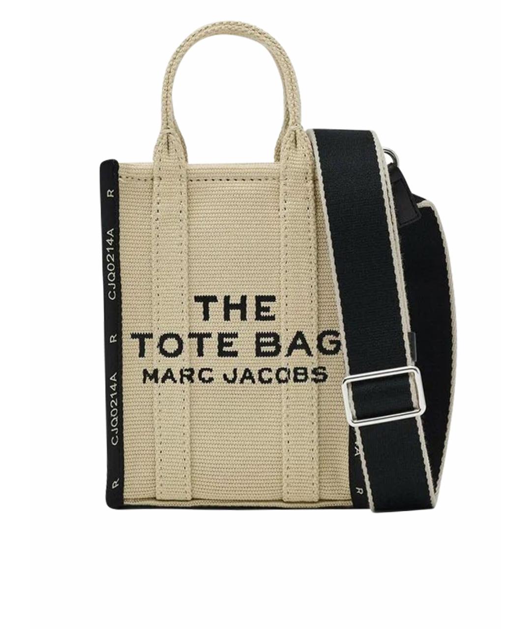 MARC JACOBS Бежевая тканевая сумка тоут, фото 1