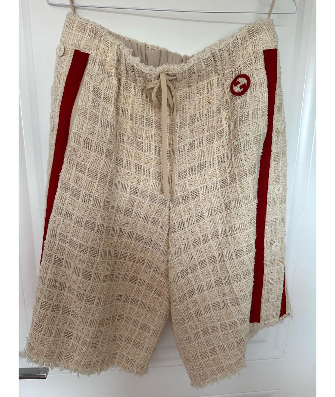 GUCCI Бежевый твидовый костюм с брюками, фото 2