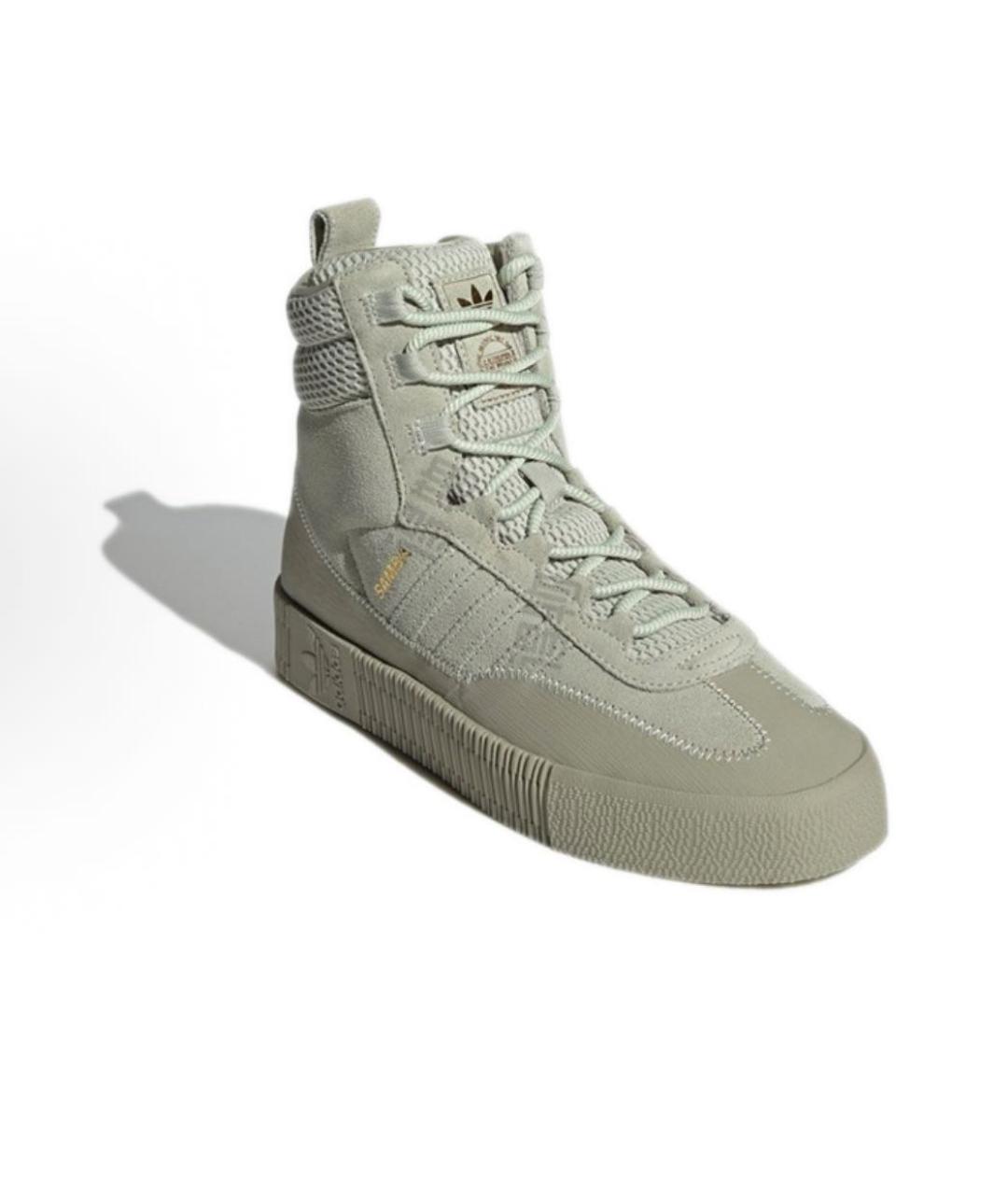 ADIDAS Зеленые высокие кроссовки / кеды, фото 2