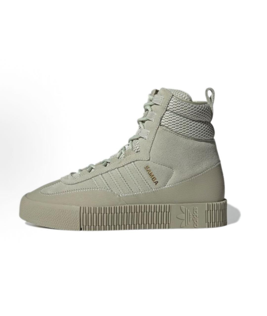 ADIDAS Зеленые высокие кроссовки / кеды, фото 5
