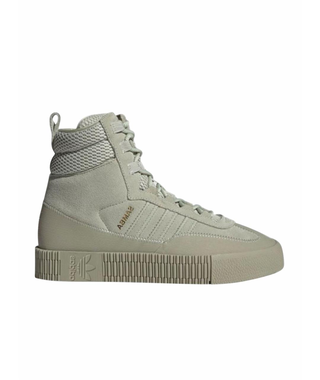 ADIDAS Зеленые высокие кроссовки / кеды, фото 1