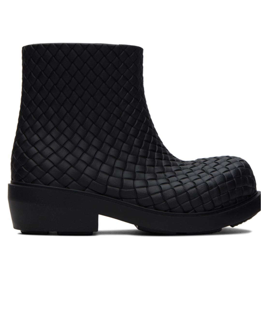 BOTTEGA VENETA Черные резиновые ботинки, фото 9