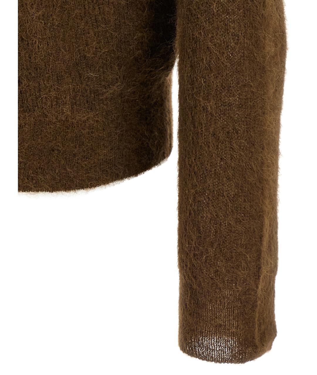 AURALEE Коричневый шерстяной джемпер / свитер, фото 4