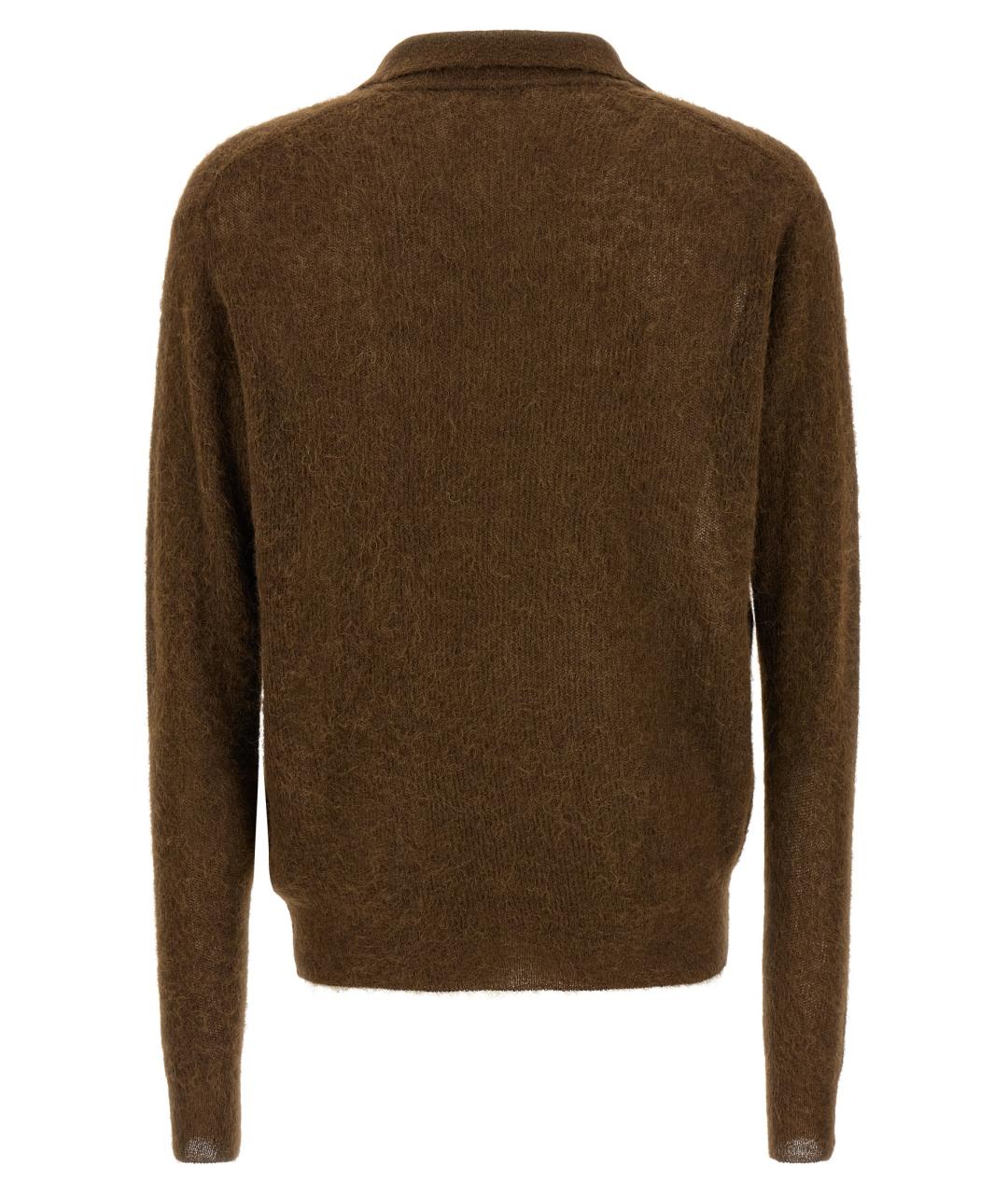 AURALEE Коричневый шерстяной джемпер / свитер, фото 2