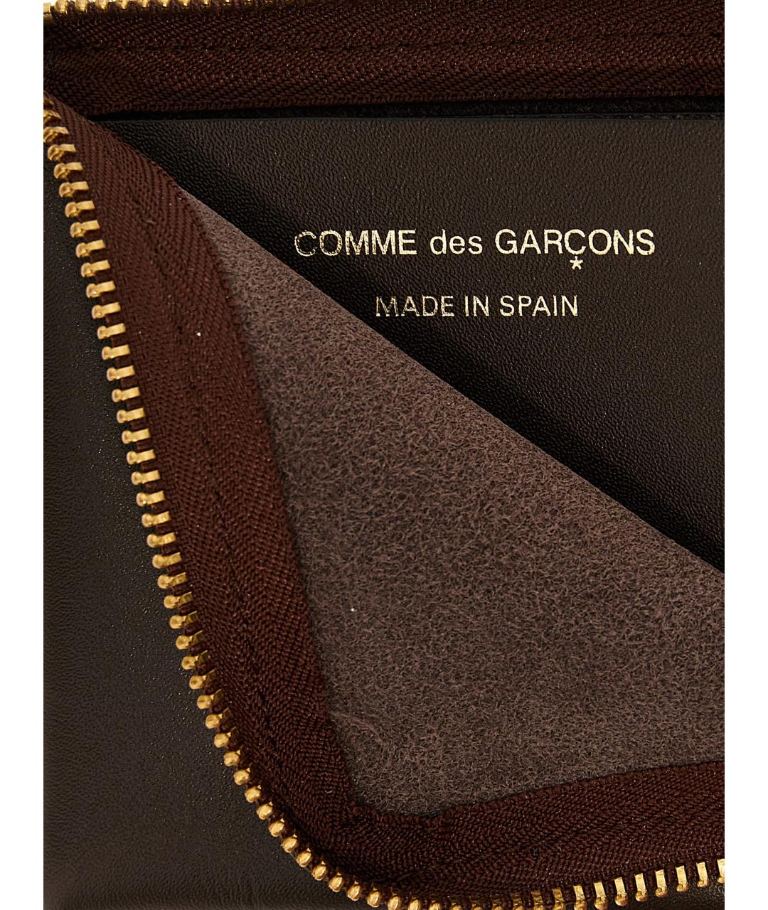COMME DES GARÇONS WALLET Коричневый кожаный кошелек, фото 3
