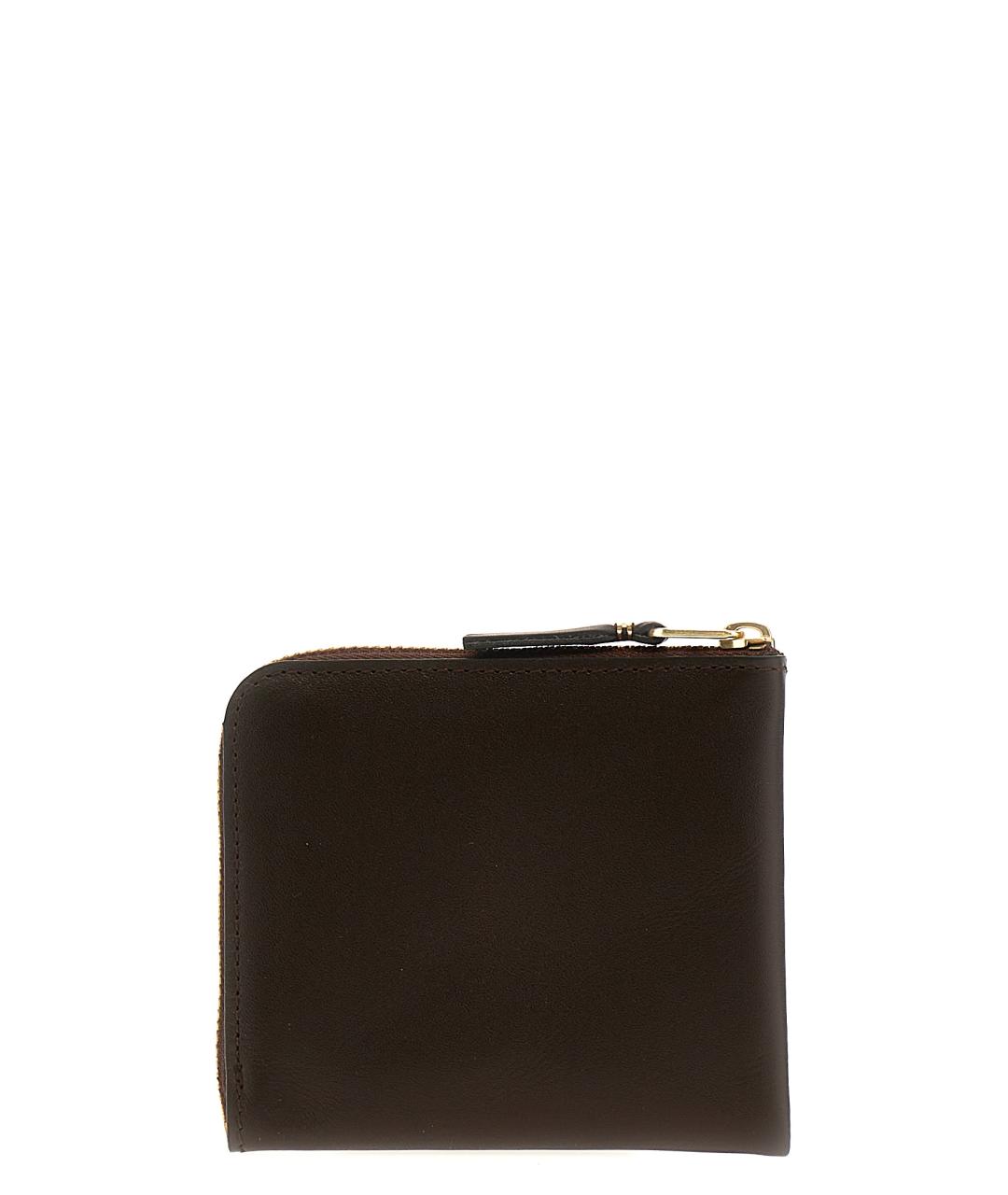 COMME DES GARÇONS WALLET Коричневый кожаный кошелек, фото 2