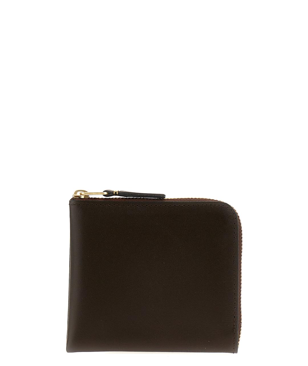 COMME DES GARÇONS WALLET Коричневый кожаный кошелек, фото 1