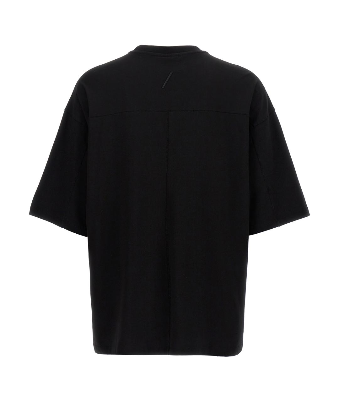 THOM KROM Черная хлопковая футболка, фото 2