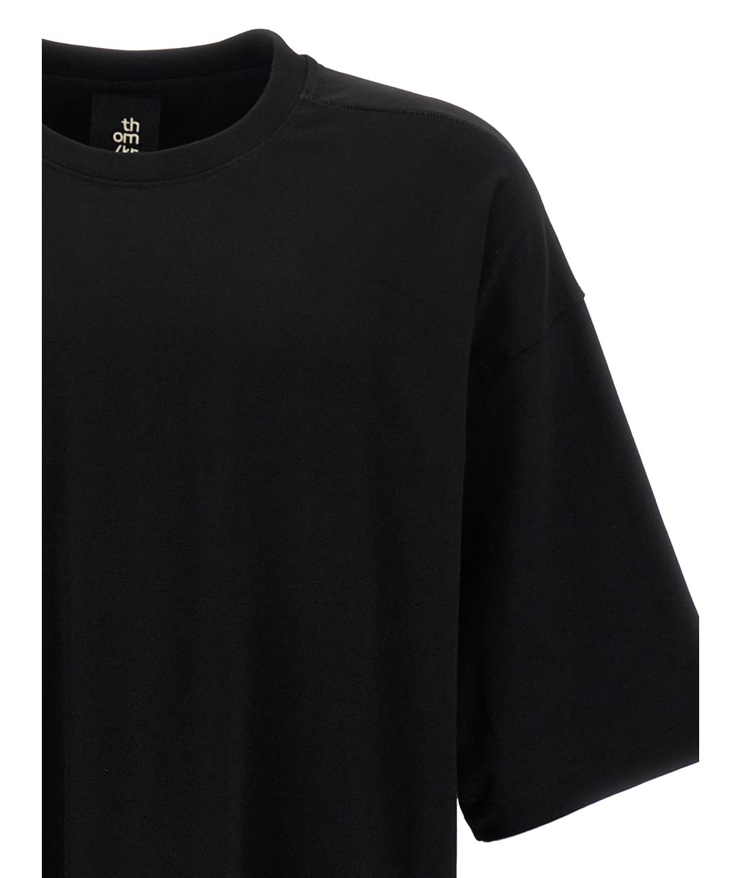 THOM KROM Черная хлопковая футболка, фото 3