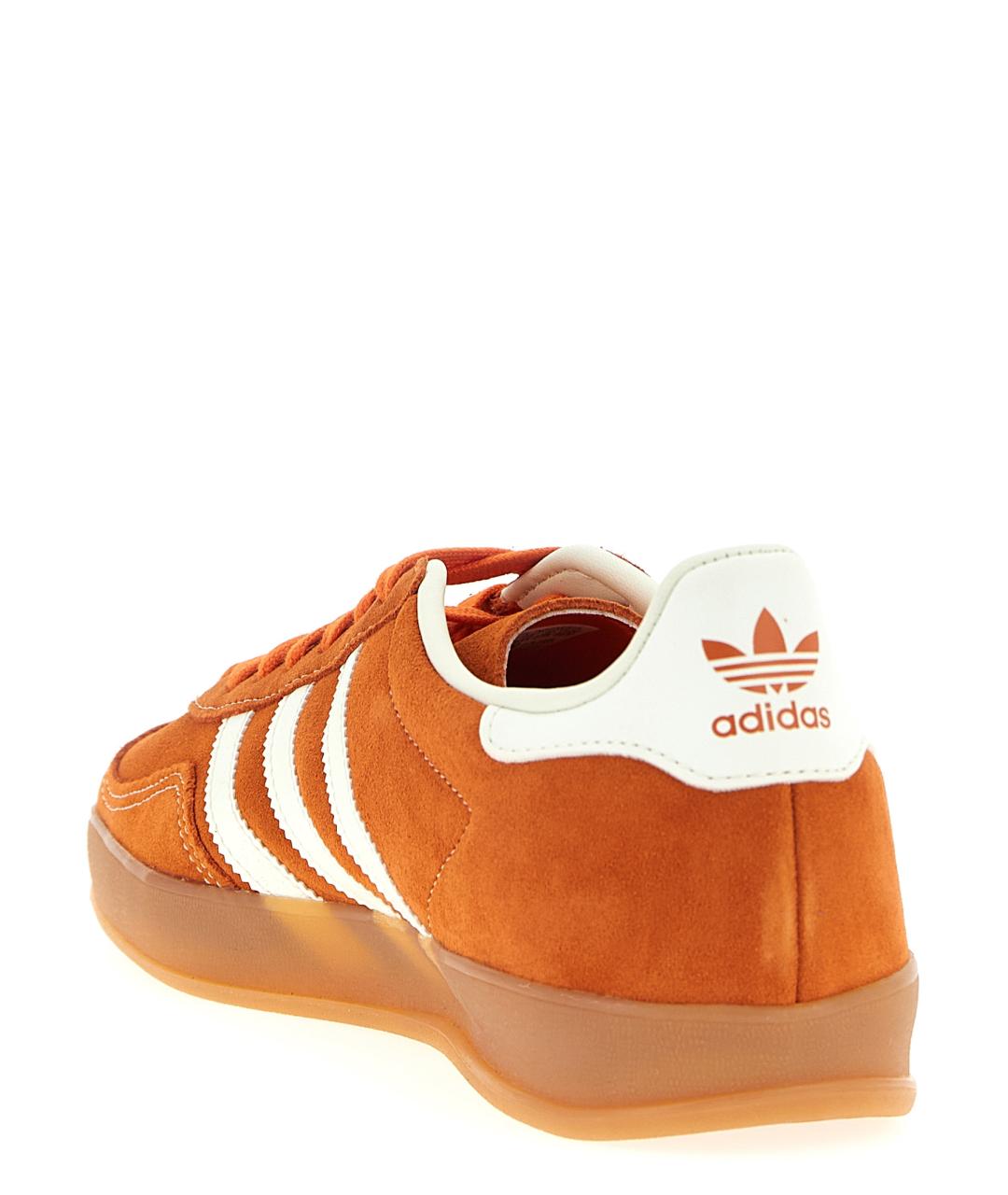 ADIDAS Оранжевое кожаные низкие кроссовки / кеды, фото 3