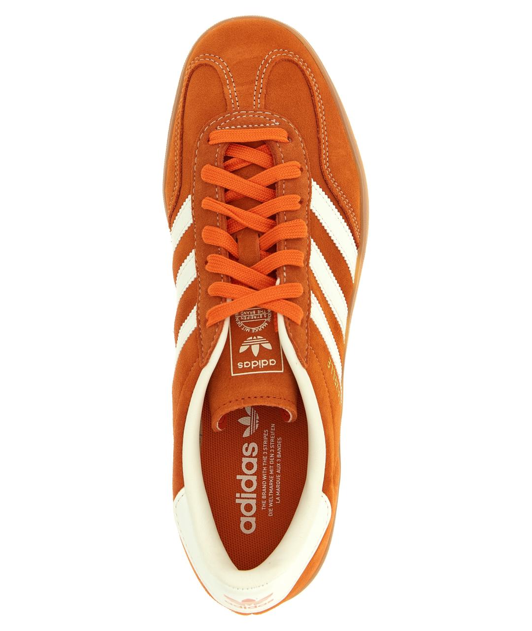 ADIDAS Оранжевое кожаные низкие кроссовки / кеды, фото 4